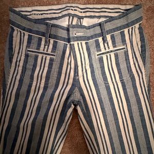 Light weight striped jeans